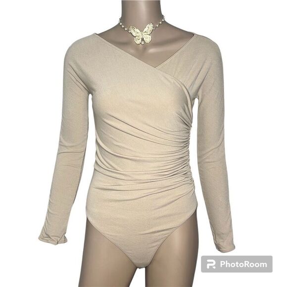 NWT Wolford Gathered Cache-Coeur Body Nude M - Picture 11 of 16